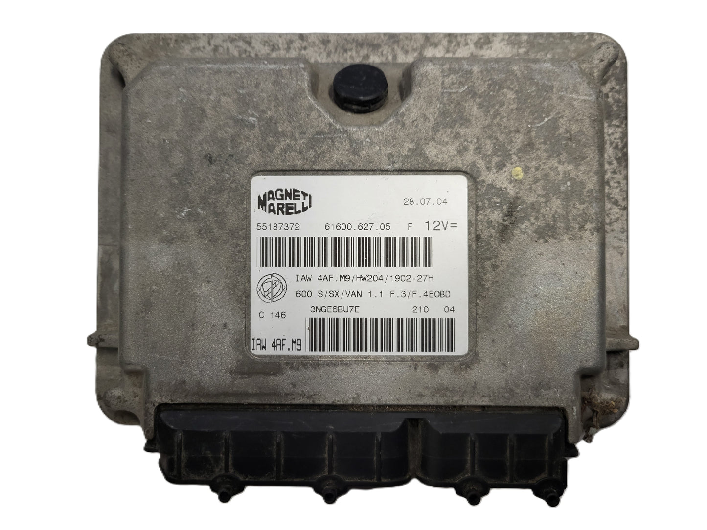 Fiat Seicento 600 ECU / 55187372 / IAW4AF.M9 / 61600.627.05 / MAGNETI MARELLI