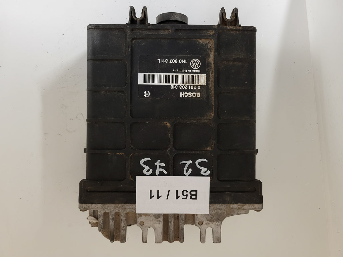 VW ECU / 0261203318 / 1H0907311L / BOSCH - B51-11 - 3