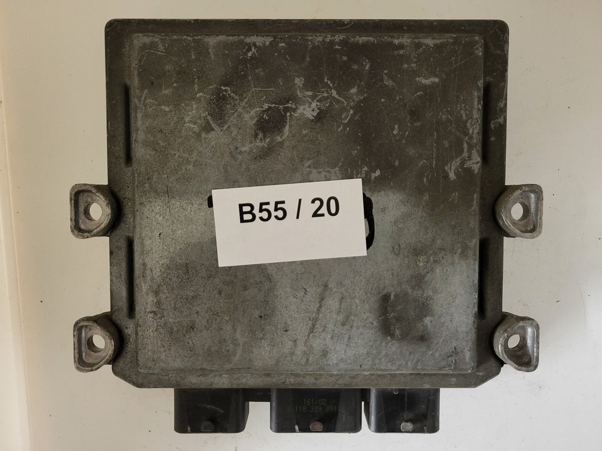 FORD FIESTA ECU / 2S6A-12A650-BG / 5WS40027G-T / 1BSB / SID802 / SIEMENS - B55-20 - 3