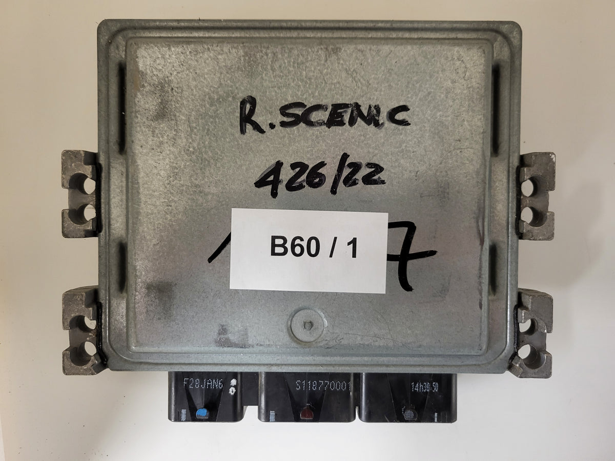 RENAULT MEGANE SCENIC ECU / S122326109A / 8200565863 / 8200592611 SID301 SIEMENS - B60-01 - 3
