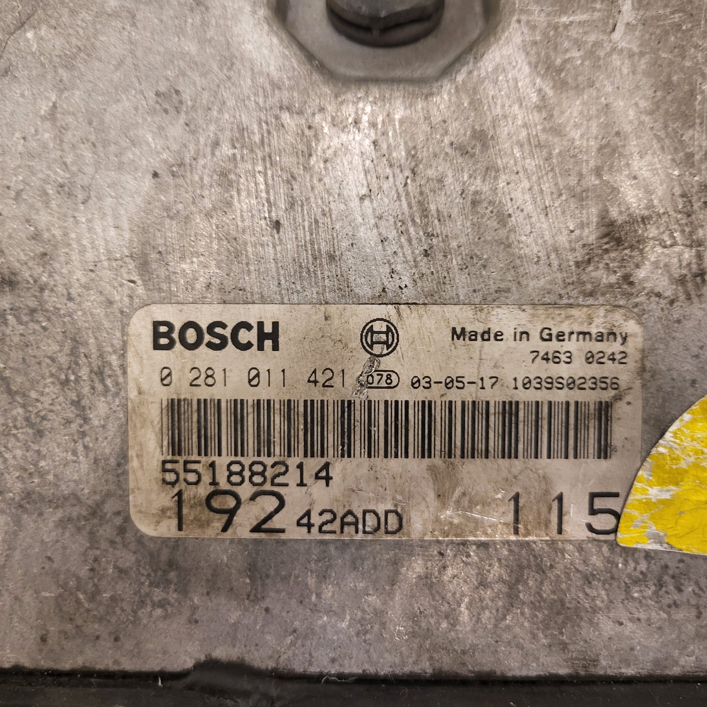 Fiat STILO 1.9 ECU / 0281011421 / 55188214 / BOSCH