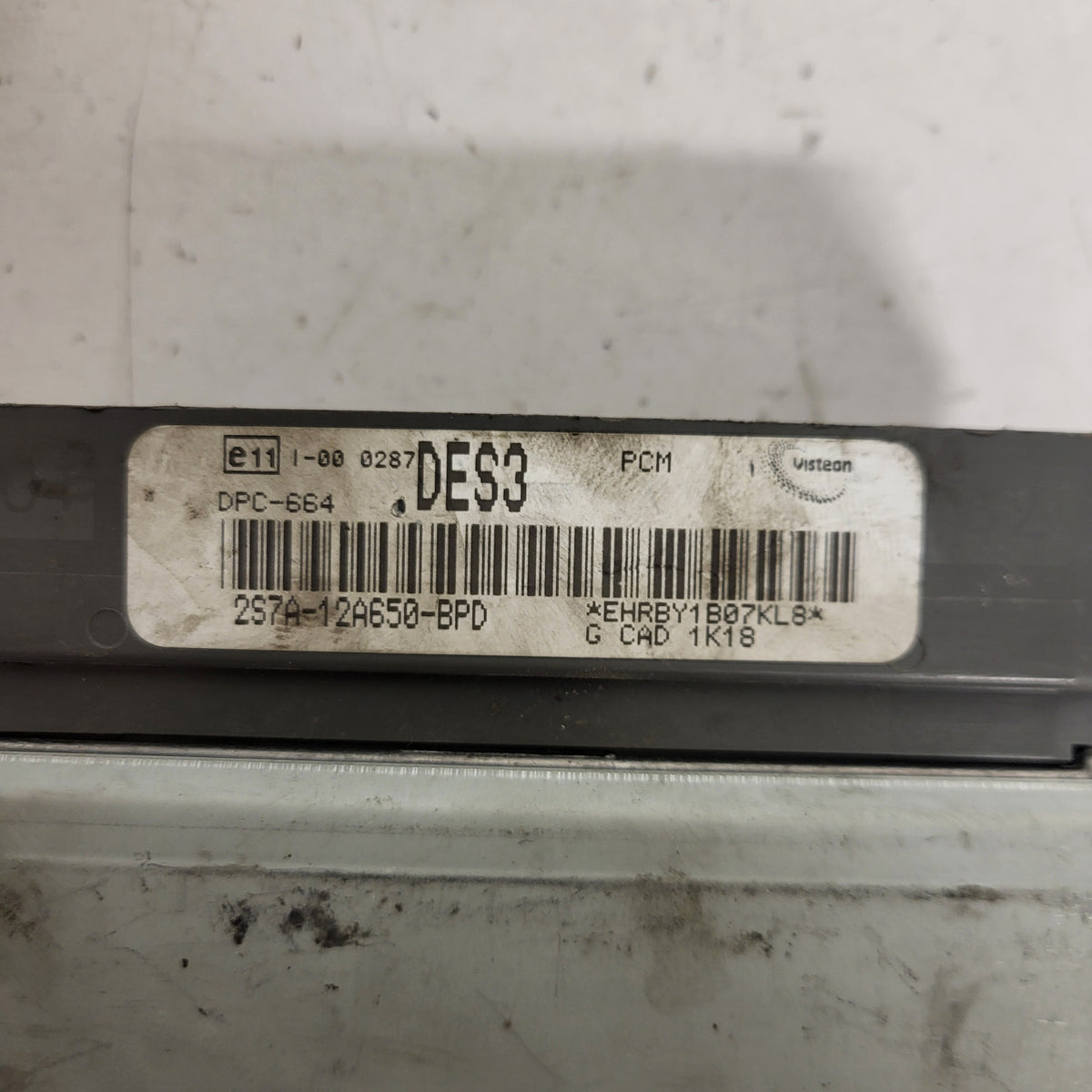 FORD MONDEO ECU / 2S7A-12A650-BPD / DPC-664 / PCM / DES3 / VISTEON - B74-04 - 3