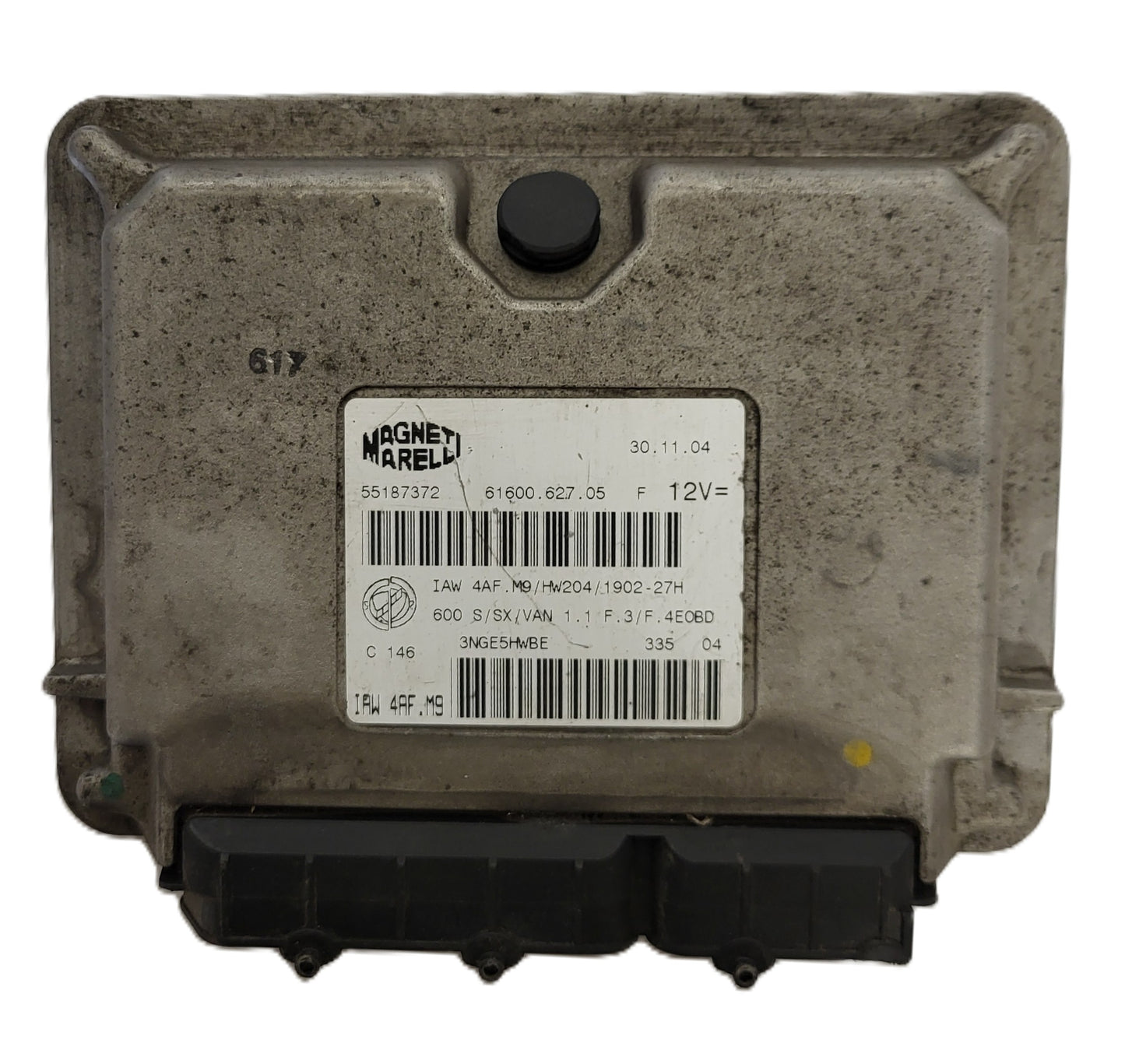 Fiat Seicento 600 ECU / 55187372 / IAW4AF.M9 / 61600.627.05 / MAGNETI MARELLI