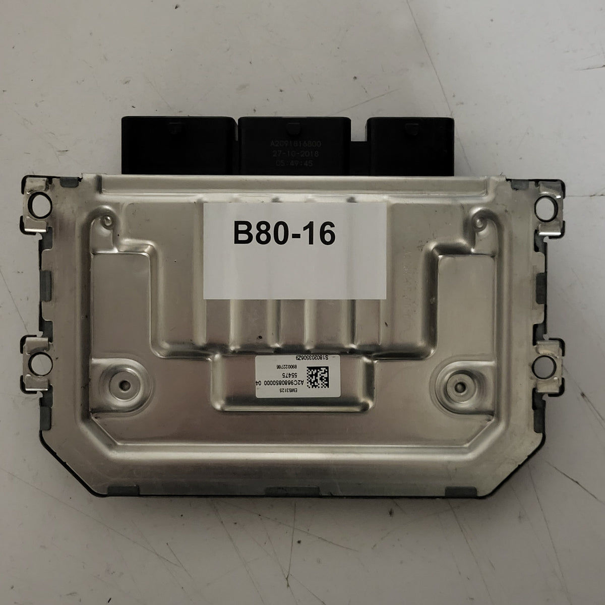 DACIA DUSTER ECU / A2C39652703 / 237101810S / 237106320R / EMS3125 / CONTINENTAL - B80-16 - 3