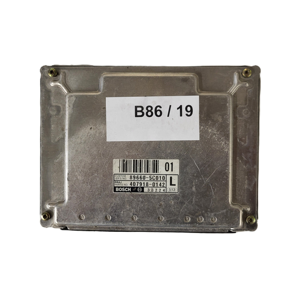 TOYOTA YARIS ECU / 0281011126 / 89661-52890 / 1039S01489 / BOSCH - B86-19 - 3