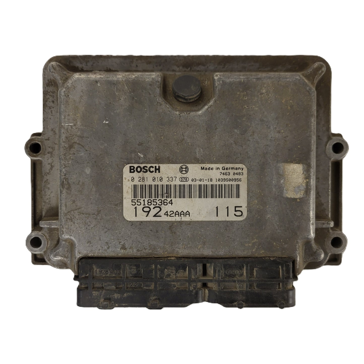 Fiat Stilo 1.9 JTD ECU / 0281010337 / 55185364 / BOSCH