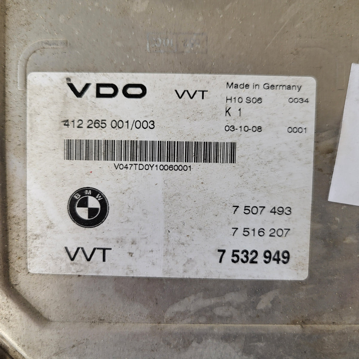 BMW E46 ECU / 7532949 / 412265001003 / VDO - B94-02 - 3