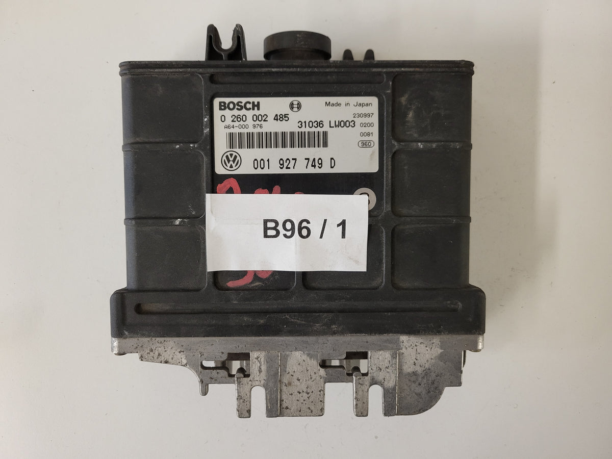 VW POLO CAMBIO ECU / 0260002485 / 001927749D / BOSCH - B96-01 - 3