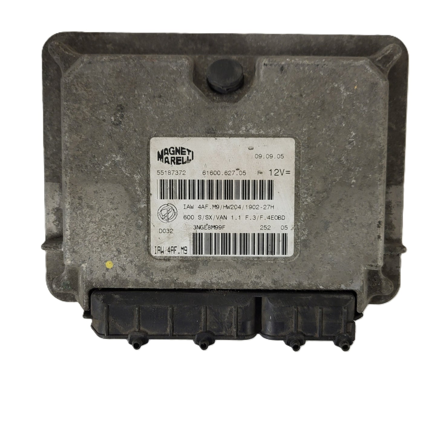 Fiat Seicento 600 ECU / 55187372 / IAW4AF.M9 / 61600.627.05 / MAGNETI MARELLI