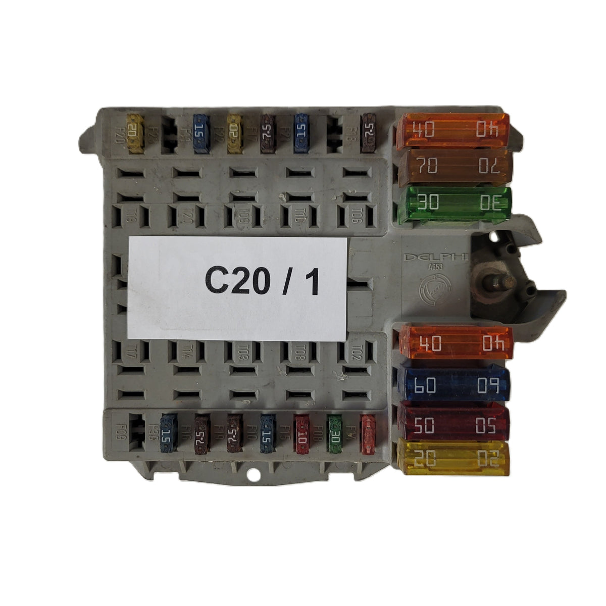 FIAT PUNTO 1.8 HGT ECU / 46760257DS / 46760257 / DELPHI FUSE BOX - C20-01 - 3