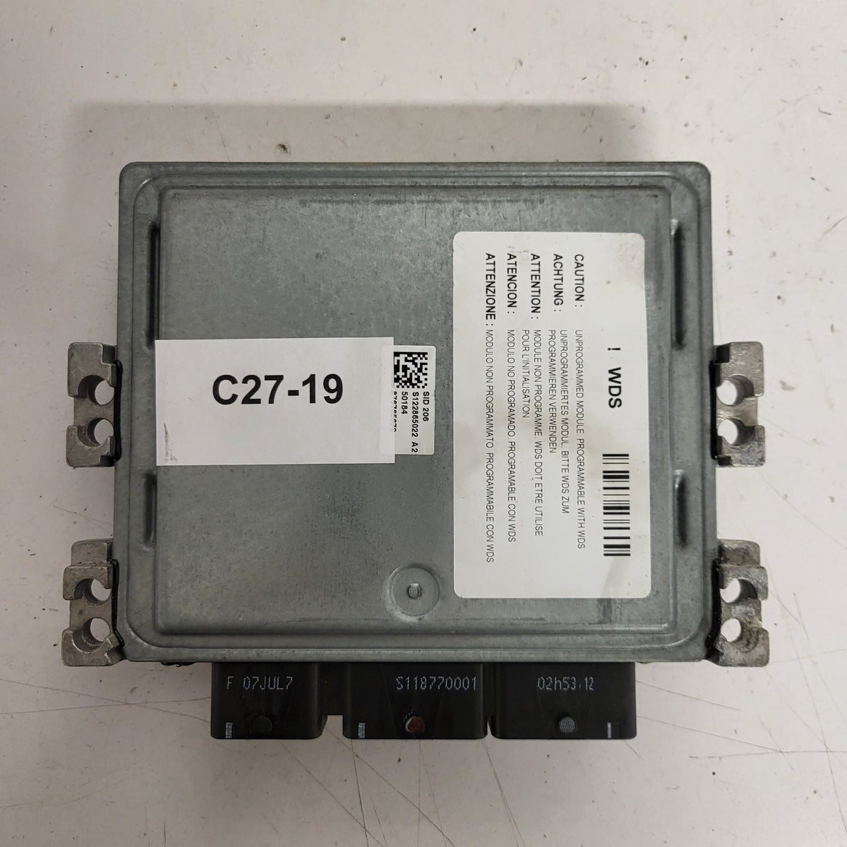 FORD MONDEO ECU / 5WS40508A-T / 6U71-12A650-KA / SID206 / J38AC / SIEMENS - C27-19 - 3