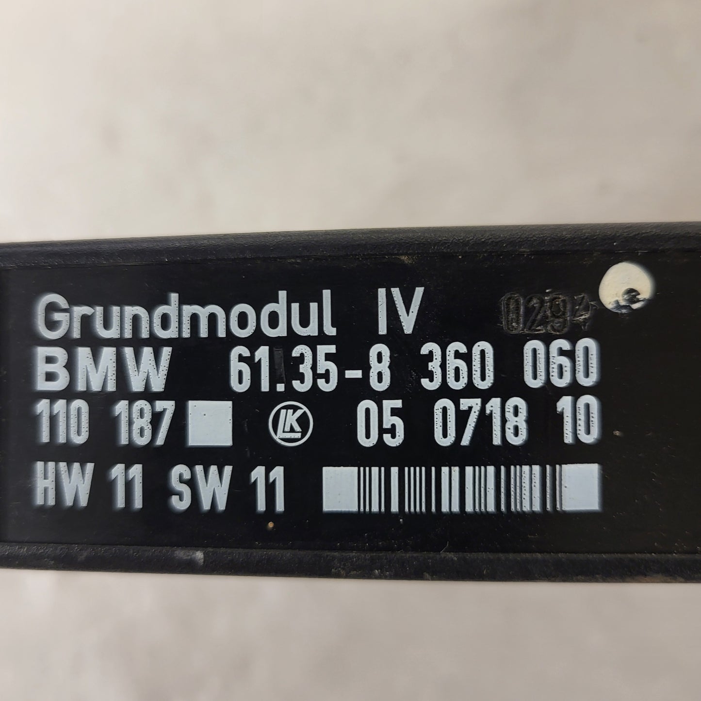 BMW E36 BODY CONTROL UNIT ECU / 61.35-8 360 060 / 61.35-8360060 / LK