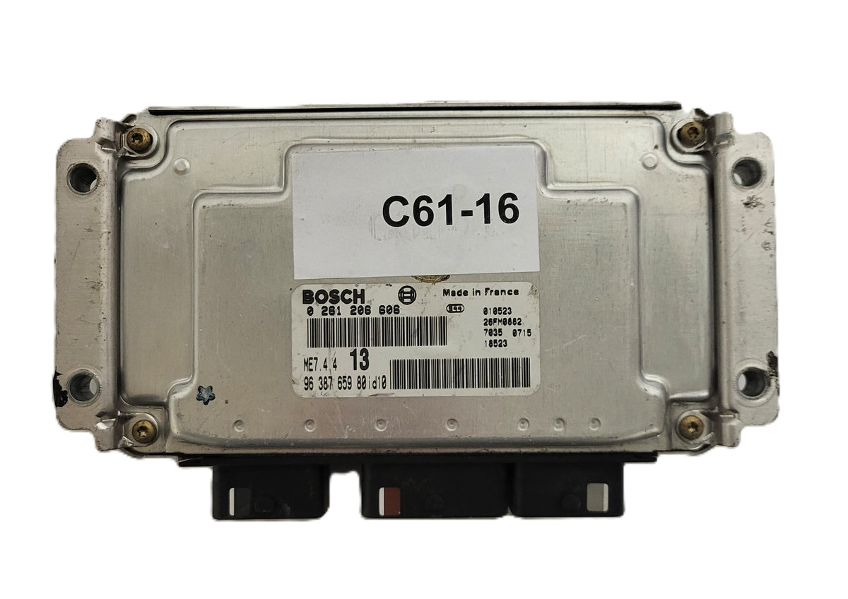 CIRTOEN XSARA ECU / 0261206606 / ME7.4.4 / 9649426780 / BOSCH - C61-16 - 3