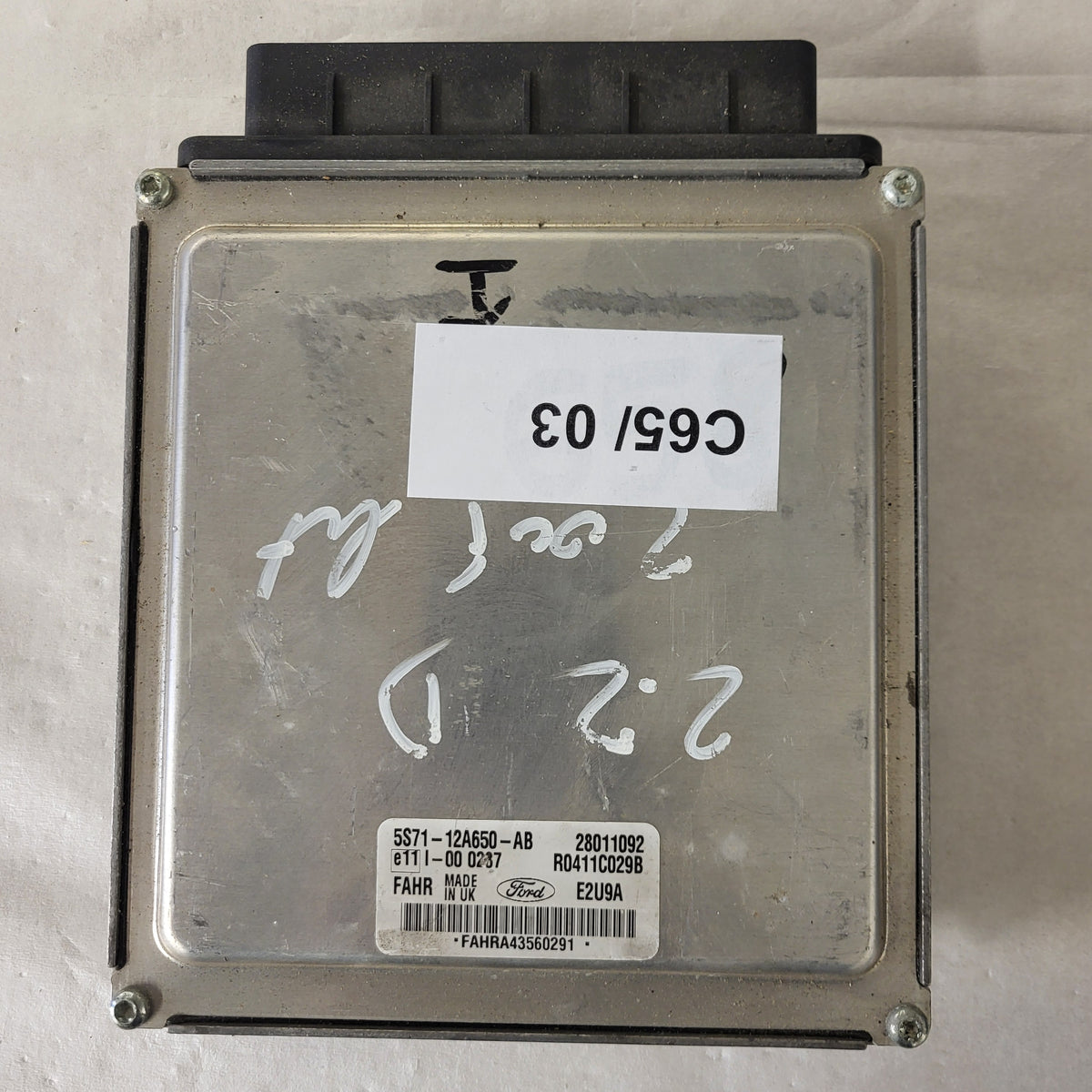 FORD MONDEO ECU / 5S71-12A650-AB / FAHR / R0411C029B / CENTRALINA - C65-03 - 3