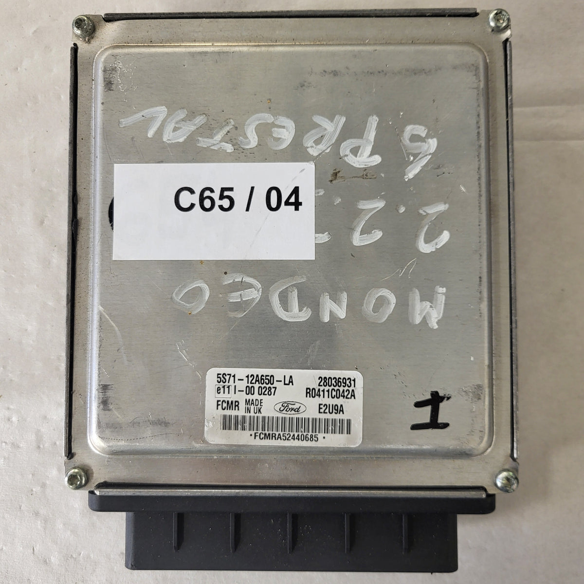 Ford Mondeo ECU / 5S71-12A650-LA / FCMR / R0411C042A / DELPHI - C65-04 - 3