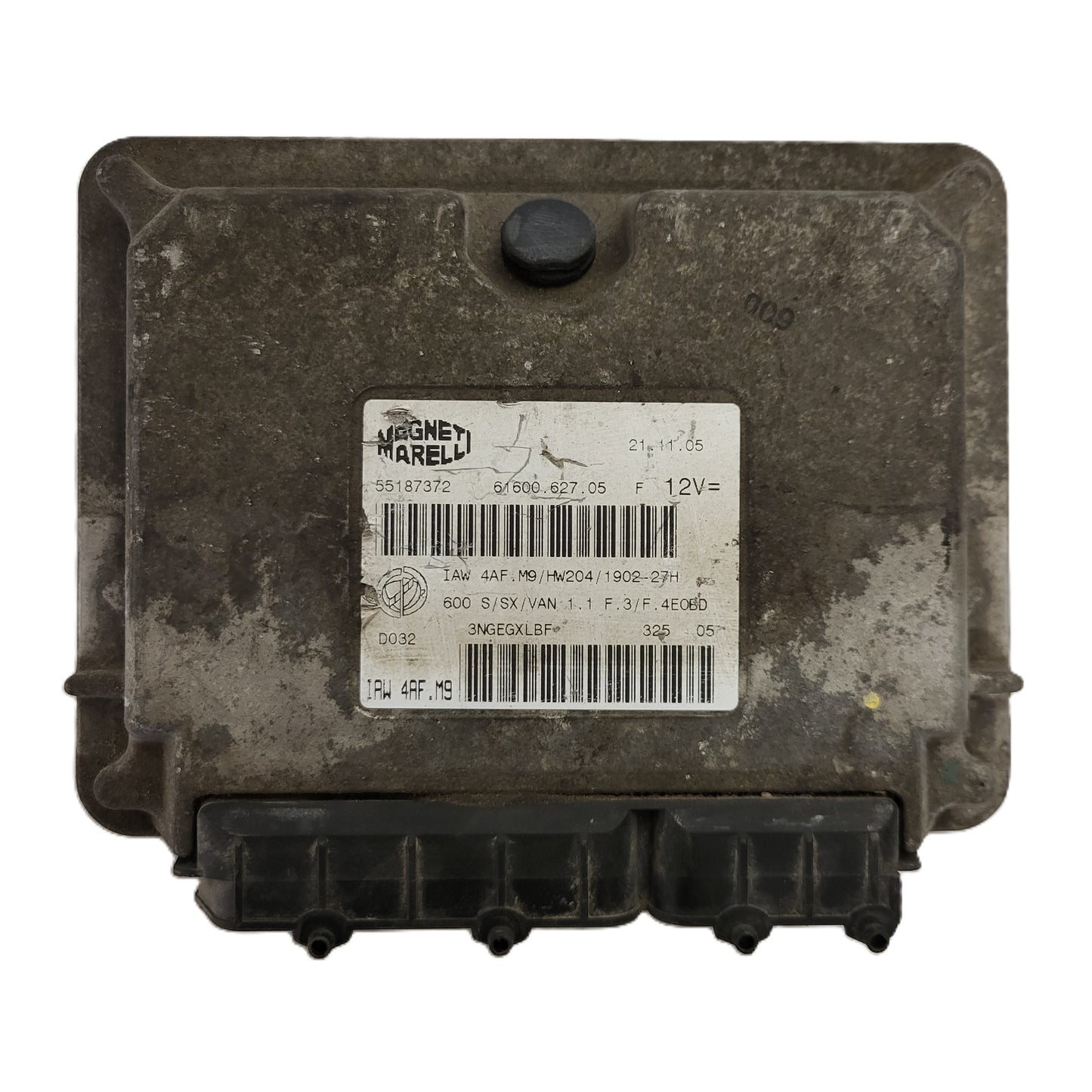 Fiat Seicento 600 ECU / 55187372 / IAW4AF.M9 / 61600.627.05 / MAGNETI MARELLI