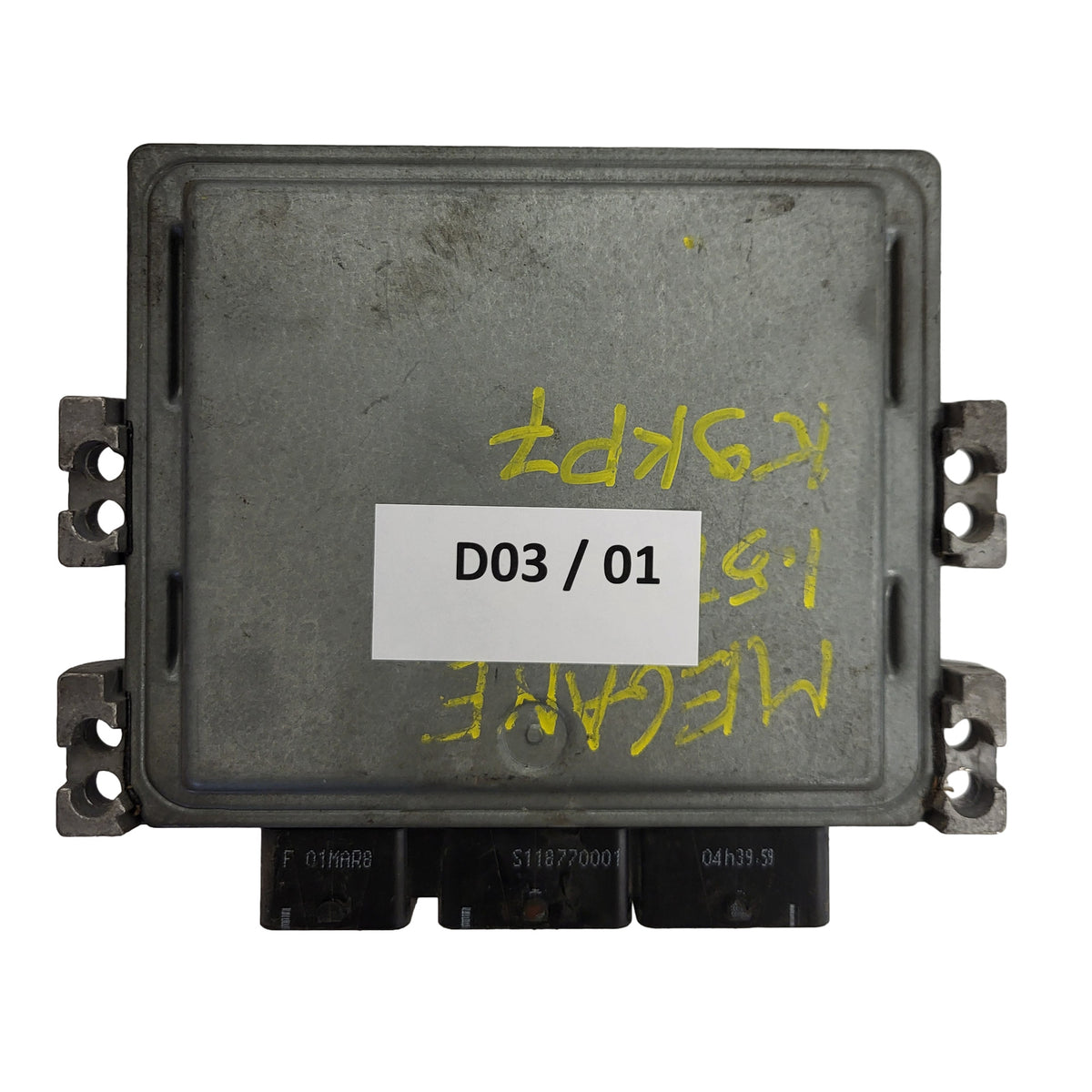 RENAULT MEGANE ECU / S122326114A / S122326114 / 8200843713 / 8200807626 - D03-01 - 3