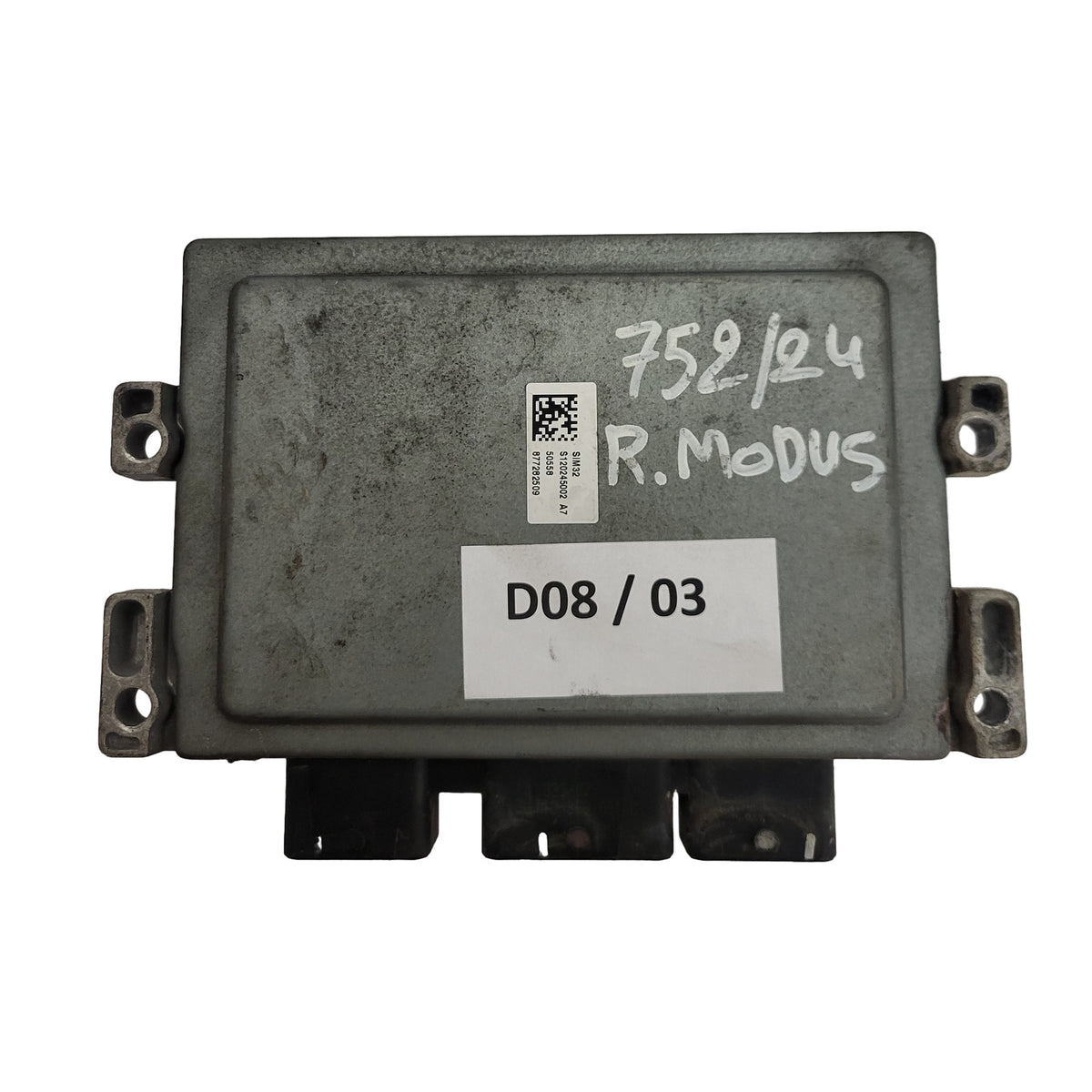 Renault Modus ECU / S120200102B / 8200414422 / 8200401568 / S120200102 / SIM32 - D08-03 - 3