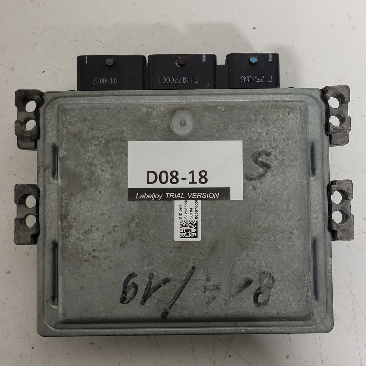 FORD S-MAX ECU / 6G91-12A650-MJ / 5WS404161-T / SID206 / 7FBJ / SIEMENS - D08-18 - 3