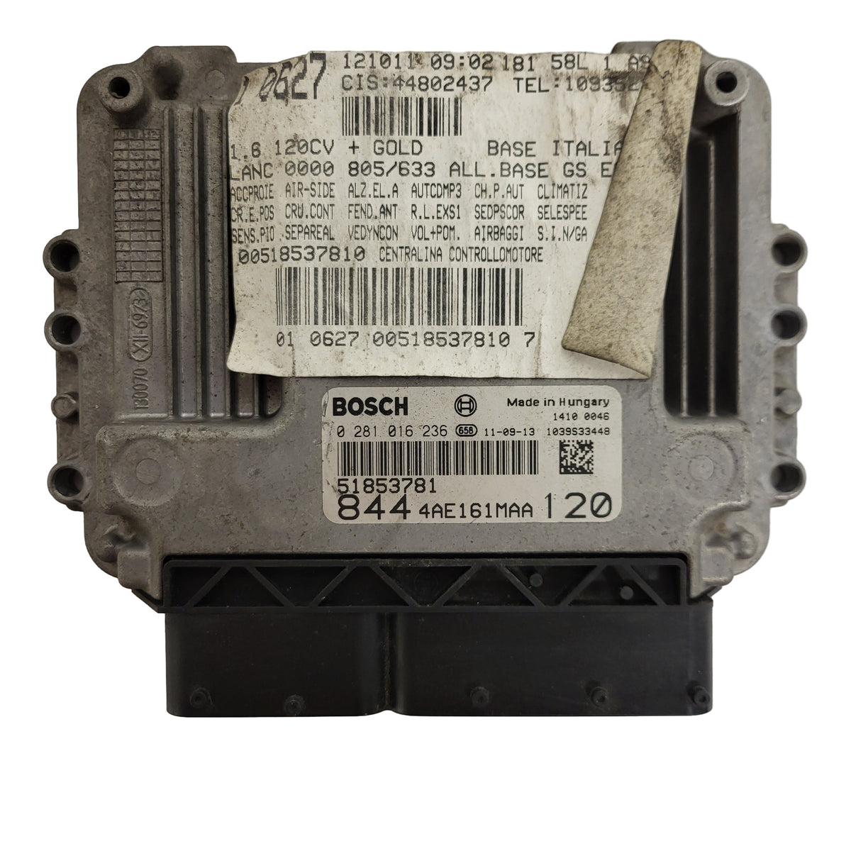 LANCIA DELTA 1.6 ECU / 0281016236 / 51853781 / BOSCH - D09-03 - 3