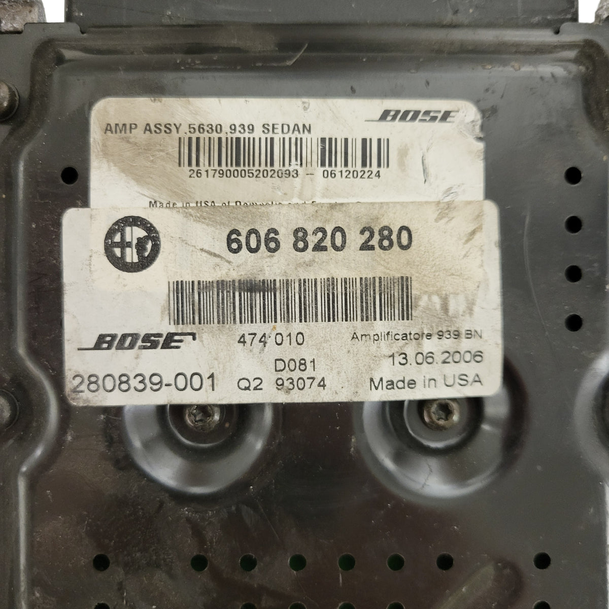 ALFA ROMEO 159 AMPLIFICATORE AMPLIFIER / 606820280 / BOSE - D09-11 - 3