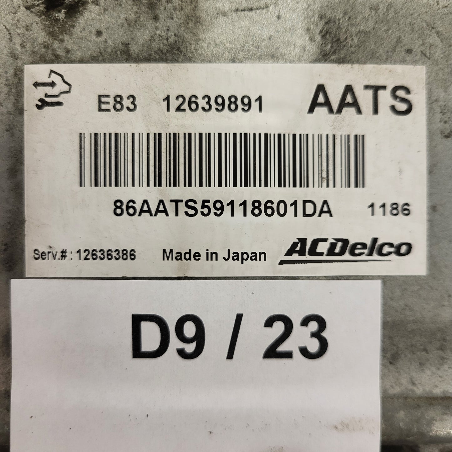 OPEL INSIGNIA A ECU / 12639891 / E83 / AATS / 12636386 / ACDELCO