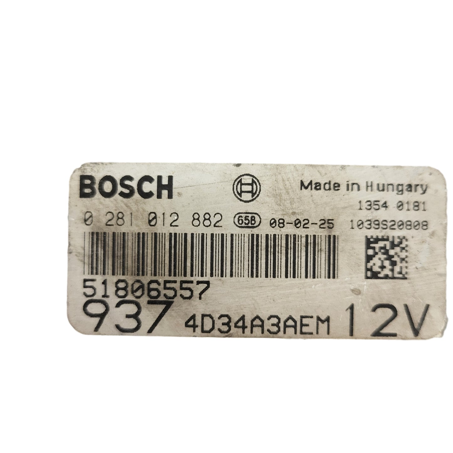 FIAT CROMA ECU / 0281012962 / 55205065 / BOSCH