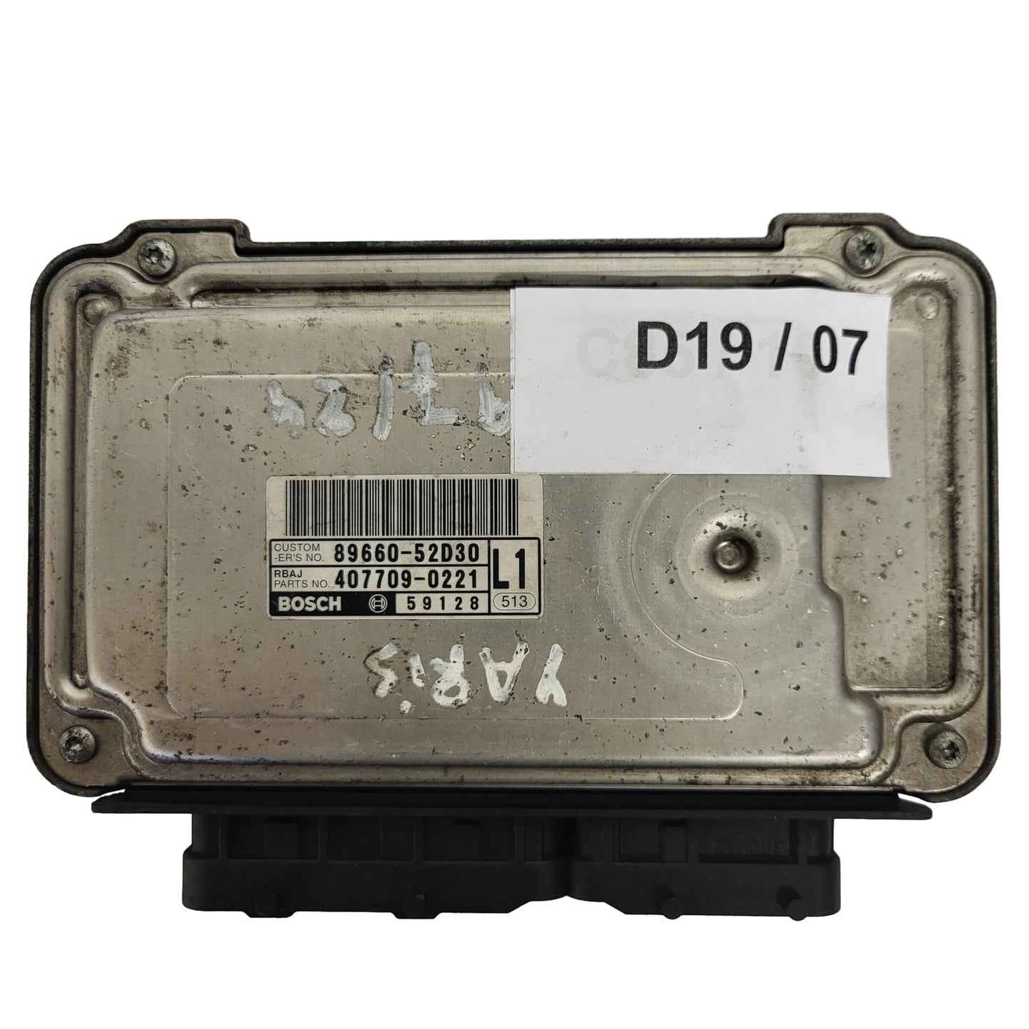 TOYOTA YARIS 1KR-FE ECU / 0261208936 / 89661-0D270 / BOSCH