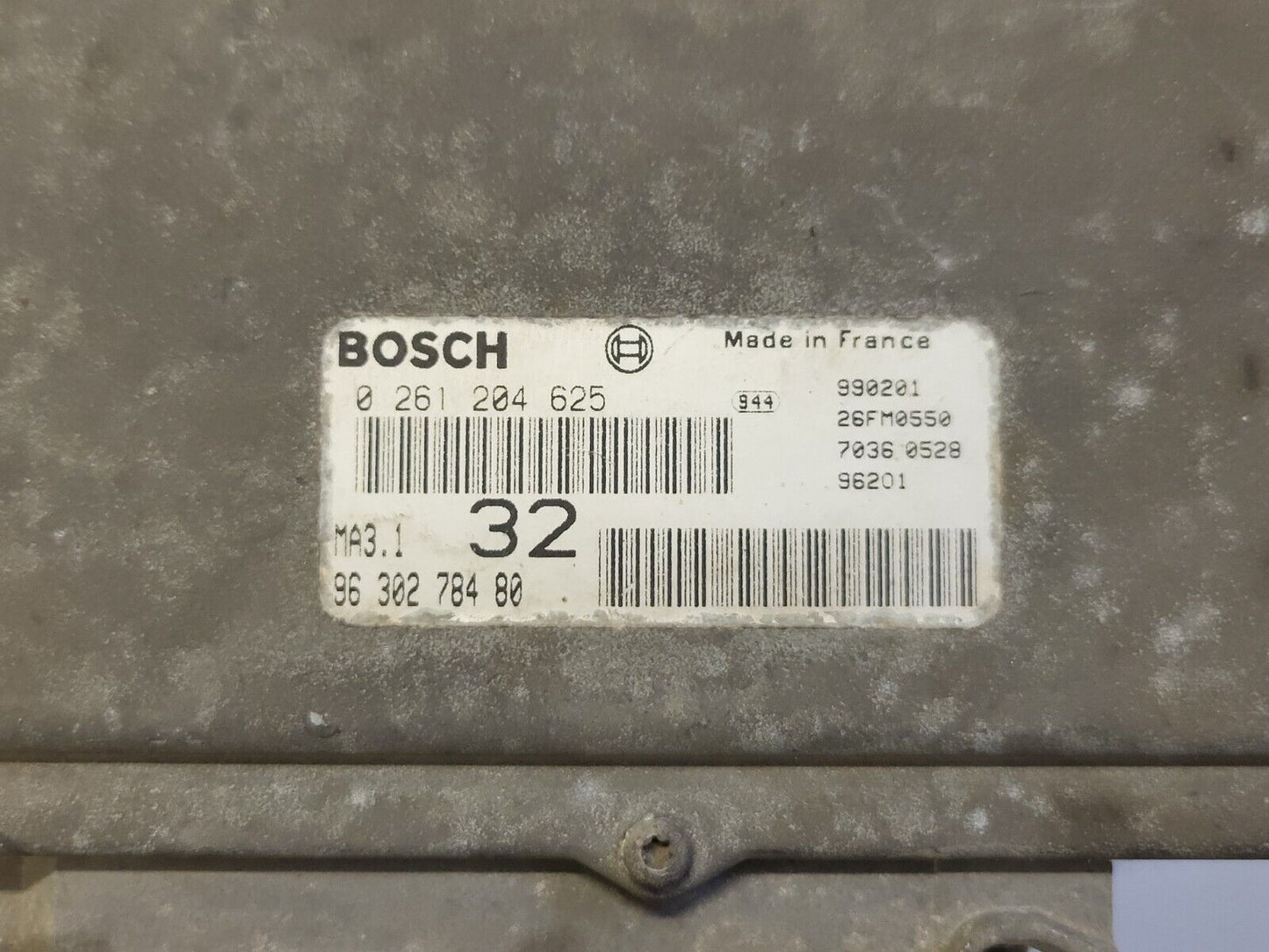 PEUGEOT CITROEN 106 SAX ECU / 0261204625 / 9630278480 / MA3.1 / BOSCH-