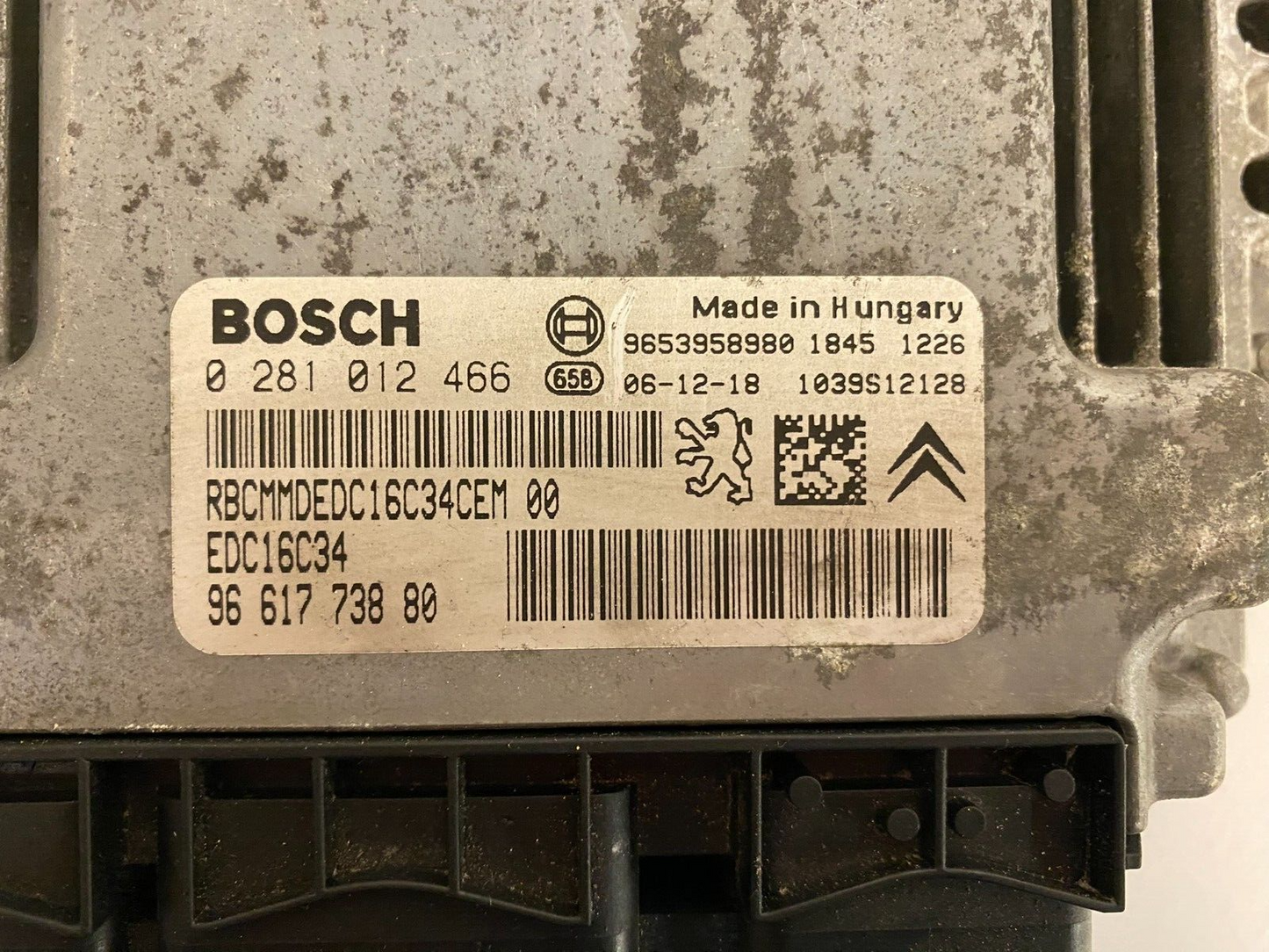 CITROEN XSARA PICASSO 1.6 HDI ECU / 0281012466 / 9661773880 / 9653958980 / BOSCH-