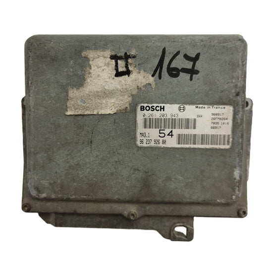 Peugeot 106 Citroen Saxo 1.1 ECU / 0261203736 / 96203998980 / MA3.1 / BOSCH