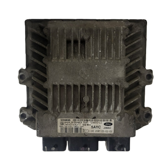 FORD FIESTA ECU / 3S61-12A650-LC / 5WS40140E-T / 5AYC / SID804 / J38A SIEMENS