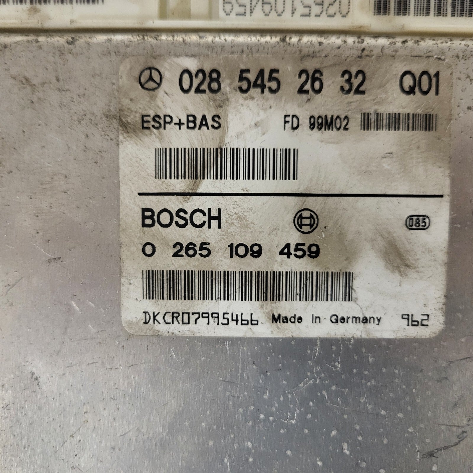 MERCEDES A-CLASS W168 ESP + BAS ECU / 0285452632 / 0265109459 / BOSCH