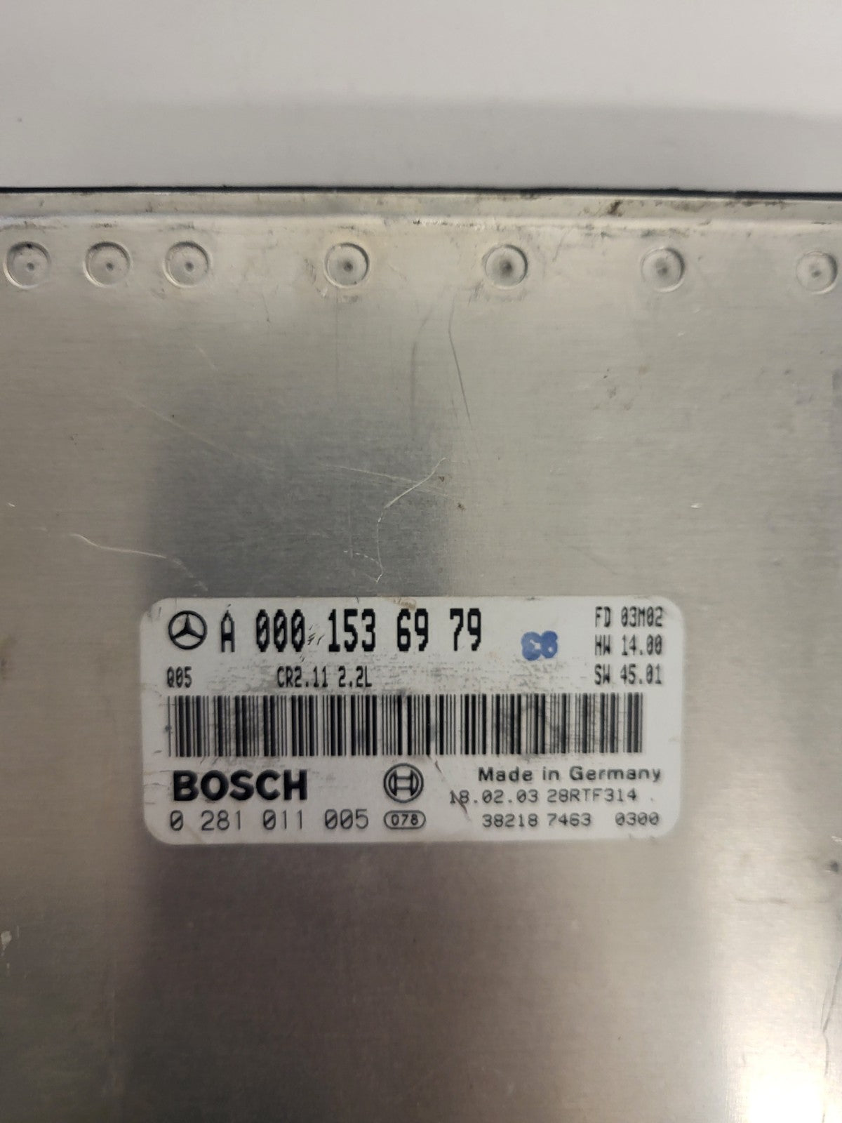 MERCEDES W203 ECU / A0001536979 / 0281011005 / CRC.11 / BOSCH