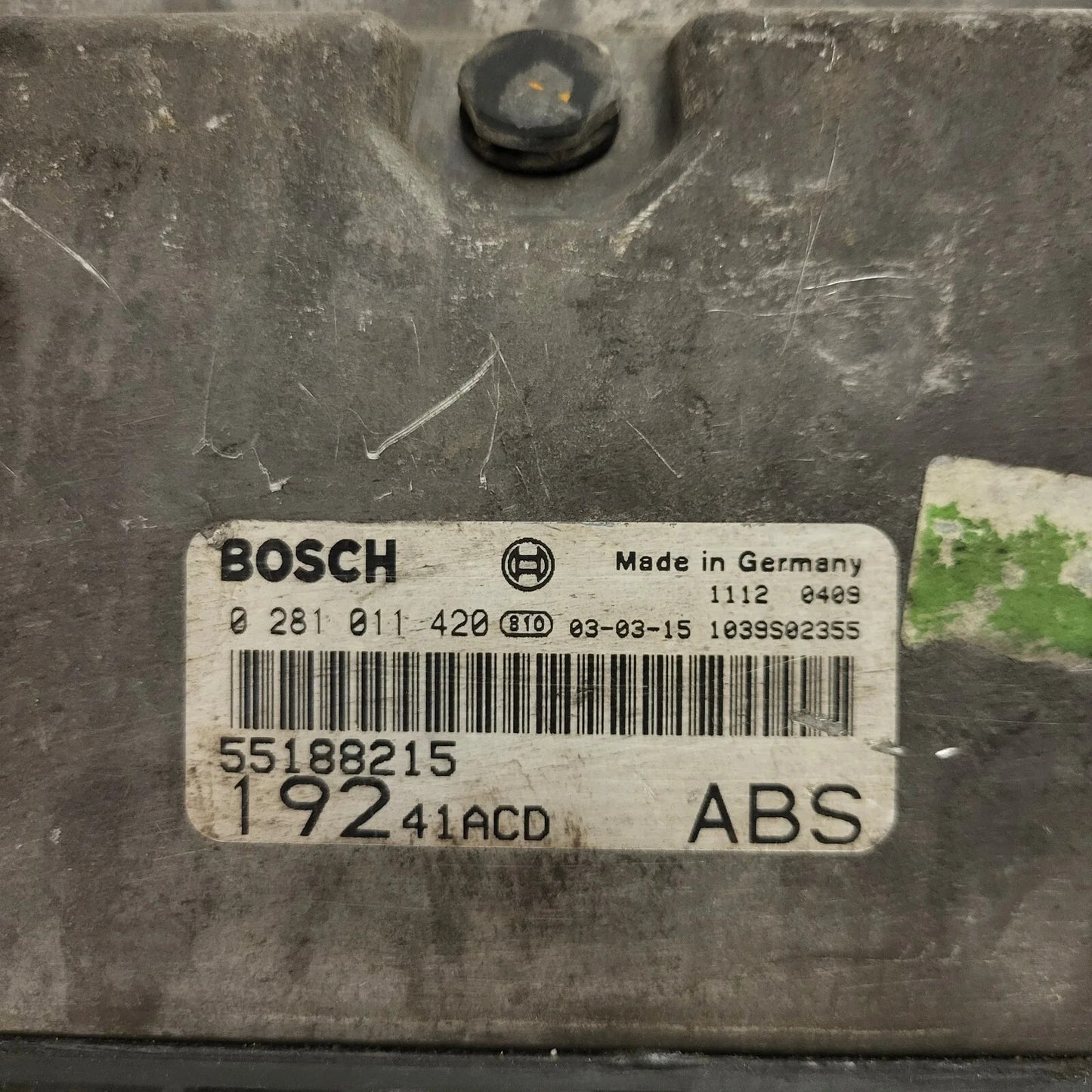 FIAT STILO ECU / 0281011420 / 55188215 / BOSCH