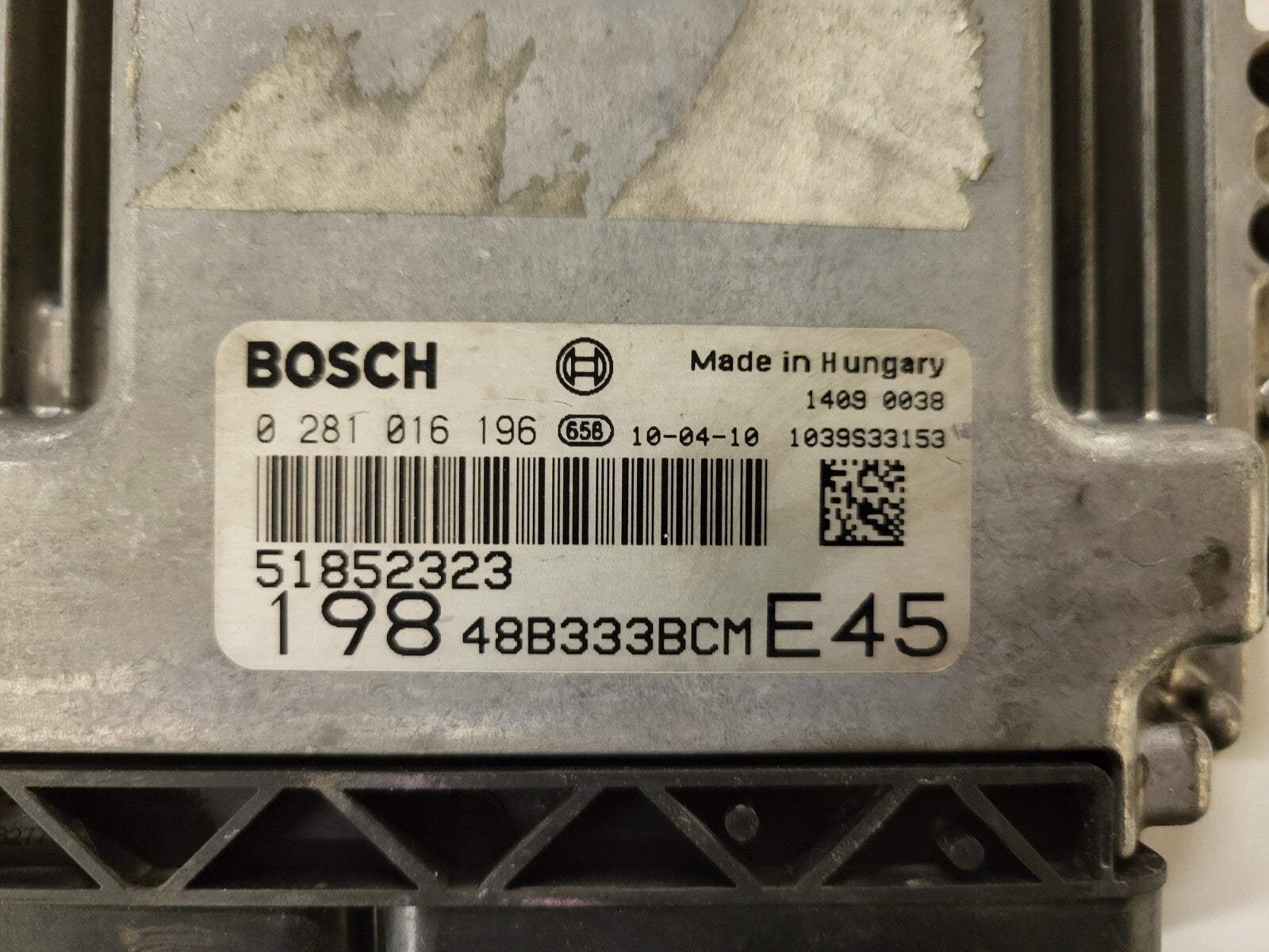 FIAT BRAVO 2 1.6 MULTIJET / 0281016196 / 51852323 / BOSCH