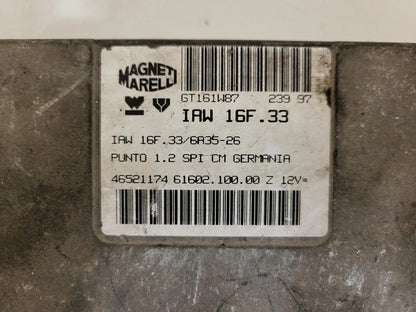 FIAT PUNTO ECU / IAW 16F.33 / 46521174 / 61602.100.00 / MAGNETI MARELLI