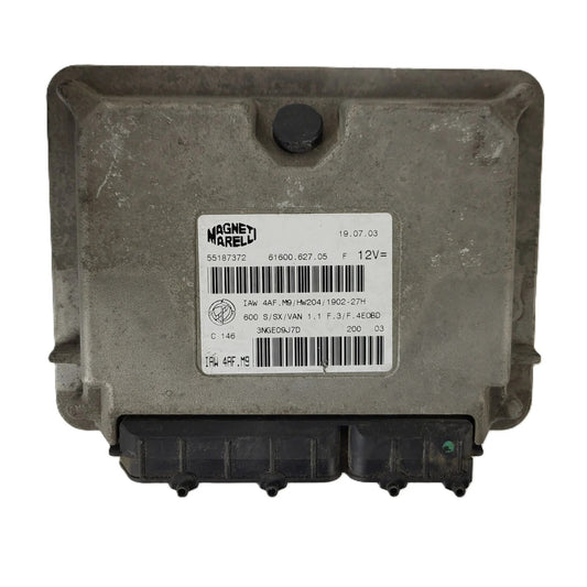 Fiat Seicento 600 ECU / 55187372 / IAW 4AF.M9 / 61600.627.05 / MAGNETI MARELLI