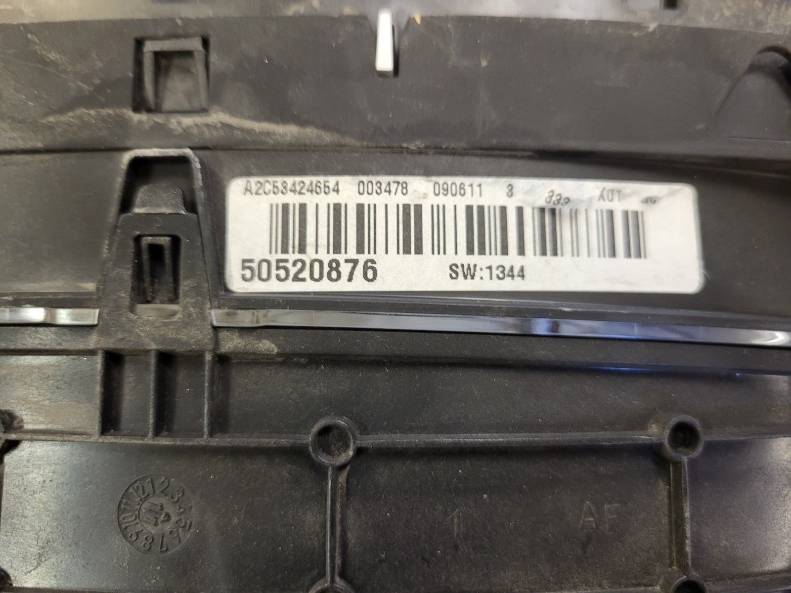ALFA MITO BENZINA 50520876 QUADRO STRUMENTI CONTACHILOMETRI TACHIMETRO