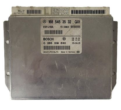 MERCEDES-BENZ A CLASS W168 ESP ECU / 1685453532 / 0265109630 / BOSCH ESP+HBA