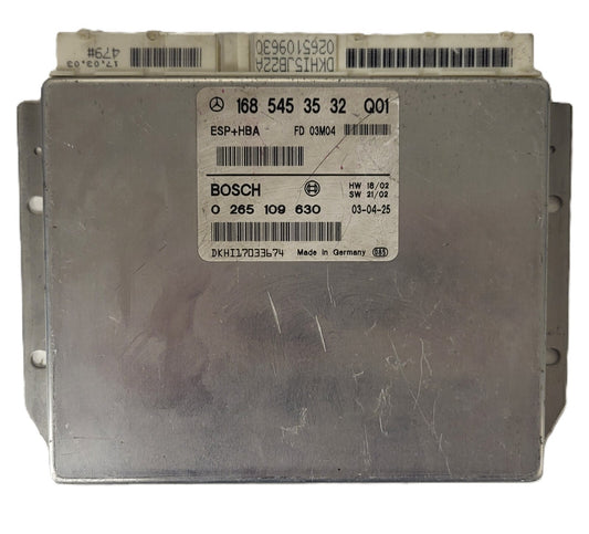 MERCEDES-BENZ A CLASS W168 ESP ECU / 1685453532 / 0265109630 / BOSCH ESP+HBA