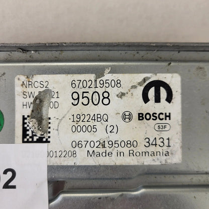 FIAT ALFA MODULE ECU / NRCS2 / 670219508 / 19224BQ / SW R2.21 / HW C1.0D / BOSCH