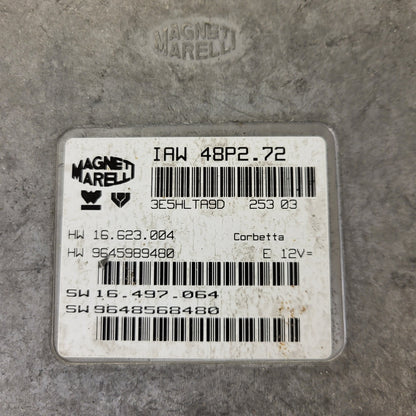 PEUGEOT CITROEN ECU / IAW 48P2.72 / SW 9648568480 / HW 9645989480 / MAGNETI MARE