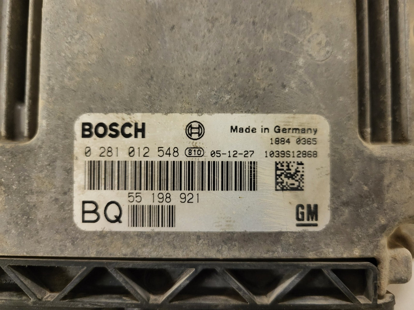 OPEL ASTRA H 1.9 ECU / 0281012548 / 55198921 / BQ / 1039S12868 / BOSCH