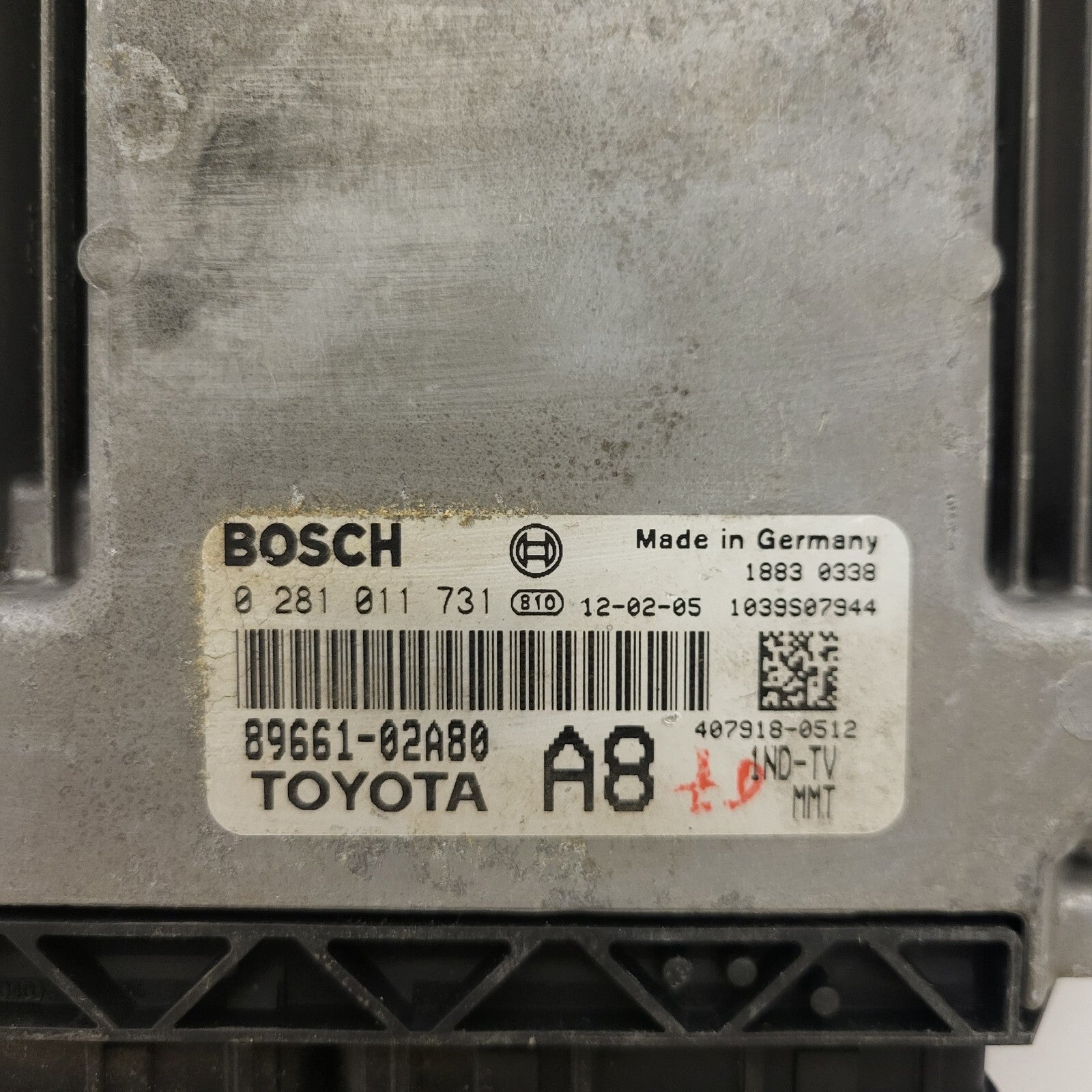 TOYOTA YARIS 1.4 ECU / 0281011731 / 89661-02A80 / A8 / 1ND-TV / BOSCH