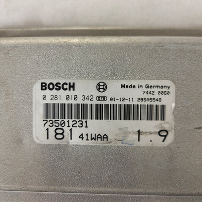 Fiat MAREA ECU TYPE / 0281010342 / 73501231 / BOSCH 