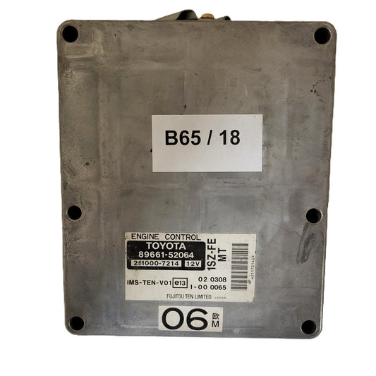 TOYOTA YARIS ECU / 89661-52064 / 211000-7214 / 1SZ-FE / FUJITSU