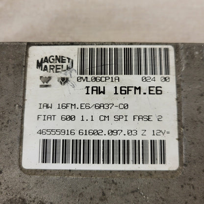 FIAT 600 1.1 ECU / IAW 16FM.E6 / 46555916 / 61602.097.03 / MAGNETI MARELLI