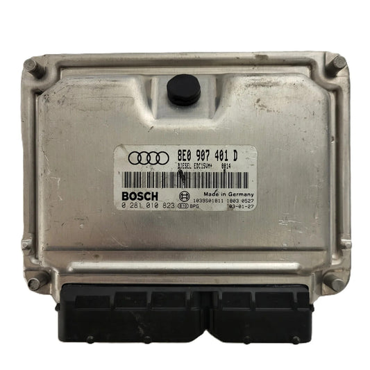 AUDI A4 ECU / 0281010823 / 8E0907401D / EDC15VM+ / BOSCH