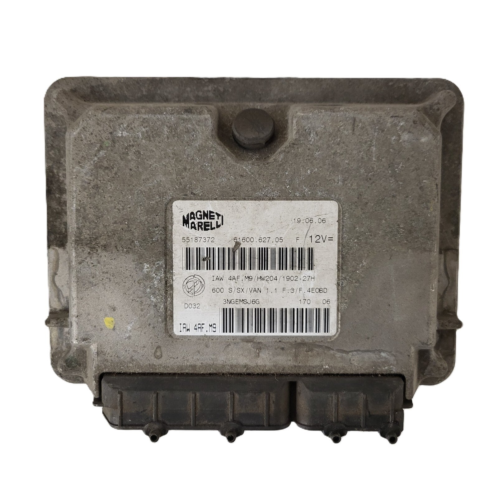 Fiat Seicento 600 ECU / 55187372 / IAW 4AF.M9 / 61600.627.05 / MAGNETI MARELLI